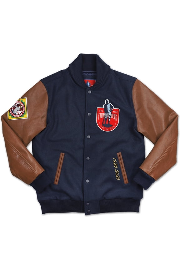 Negro League Baseball Centennial Varsity Mens Wool Jacket [Navy Blue - M]