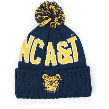 Big Boy North Carolina A&T Aggies S255 Beanie With Ball [Navy Blue]
