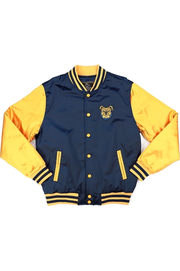 North Carolina A&T Aggies S8 Mens Baseball Jacket [Navy Blue - XL]