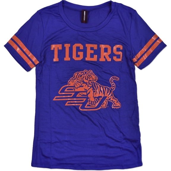 Big Boy Savannah State Tigers Ladies Jersey Tee [Royal Blue - L]