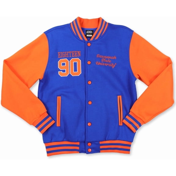 Big Boy Savannah State Tigers S2 Mens Fleece Jacket [Royal Blue - 2XL]