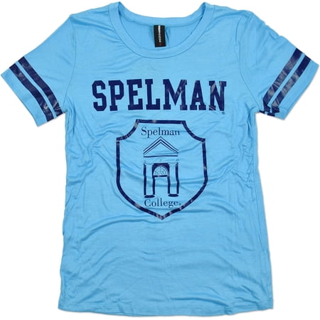 Big Boy Spelman College Ladies Foil Jersey Tee [Sky Blue - XL]