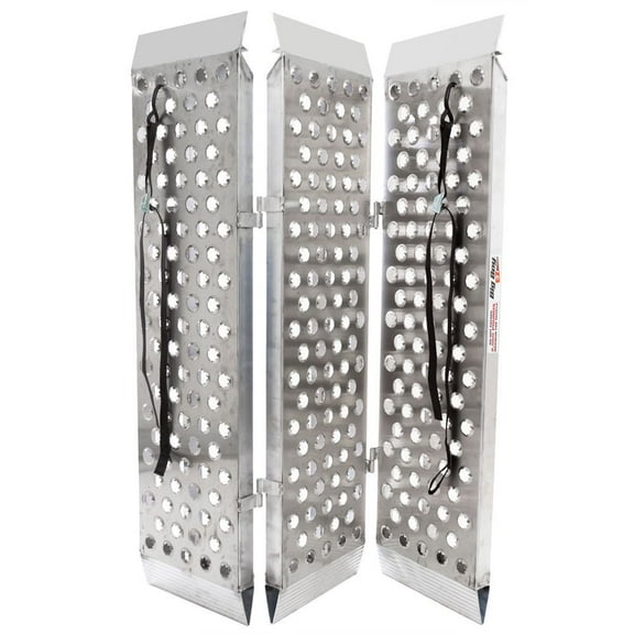 Big Boy TF-6048-EZ Aluminum 5' by 4' Folding Motorcycle Ramp by Black Widow