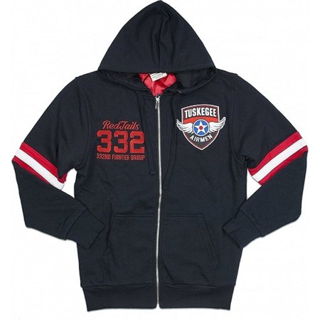 Big Boy Tuskegee Airmen S3 Mens Zip-Up Hoodie Jacket [Black - 3XL]