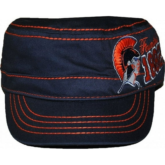 Big Boy Virginia State Trojans S143 Captains Cadet Cap [Navy Blue - Adjustable]