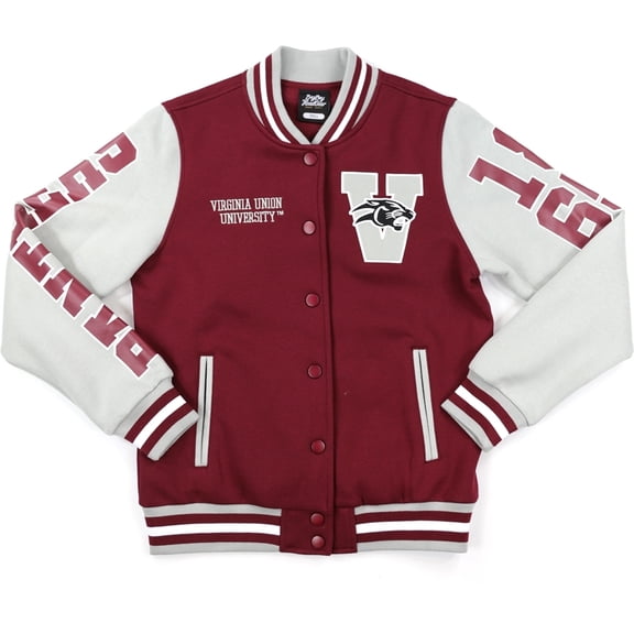 Big Boy Virginia Union Panthers S6 Womens Fleece Jacket [Maroon - S]