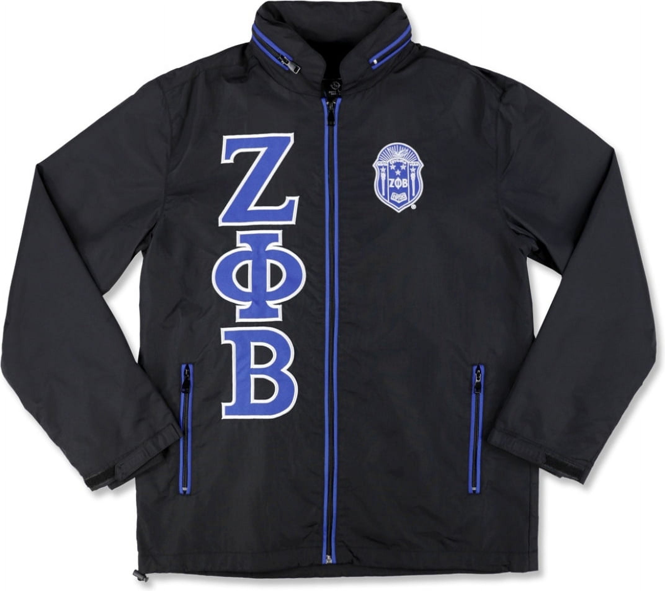 Sigma Gamma Rho Divine 9 Windbreaker Jacket For Women – Royal Blue, Hooded, Embroidered