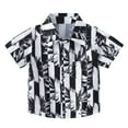thumbnail image 1 of Big Boy's Hawaii Beach Vacation Shirt Short Sleeved Tropical Print Button-Down Shirts, 1 of 6