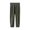 thumbnail image 1 of Big Boys Dress Pants Kids Baseball PantsBoy's Summer Solid Color Loose Thin Breathable Pants Elastic Sports Pants Mosquito Proof Pants Casual Outerwear Pants Air-Conditioned Pants, 1 of 2