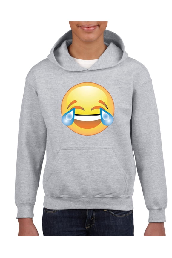 Big Boys Hoodies and Sweatshirts - Emoji Laughing Tears
