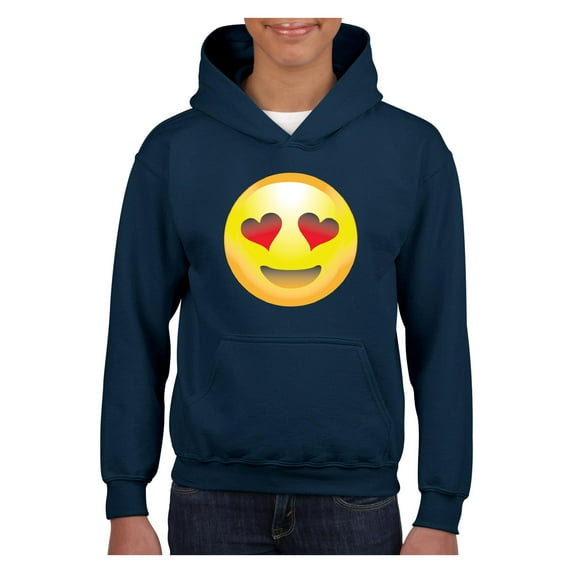 Big Boys Hoodies and Sweatshirts - Emoji Smiling Face