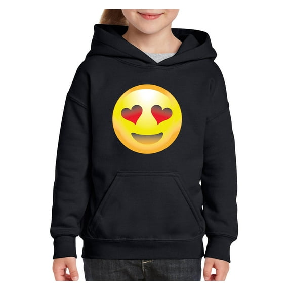 Big Boys Hoodies and Sweatshirts - Emoji Smiling Face