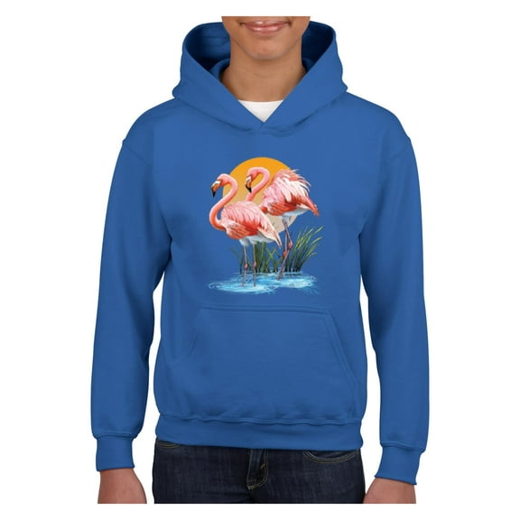 Big Boys Hoodies and Sweatshirts - Flamingo
