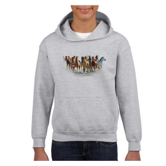 Big Boys Hoodies and Sweatshirts - Horses Herd
