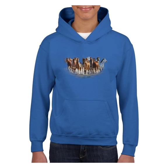 Big Boys Hoodies and Sweatshirts - Horses Herd