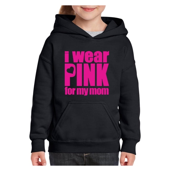 Big Boys Hoodies and Sweatshirts - I Wear Pink For My Mom