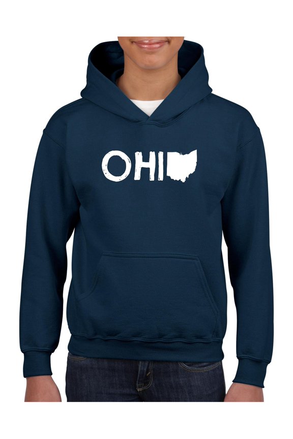 Big Boys Hoodies and Sweatshirts - Ohio Map