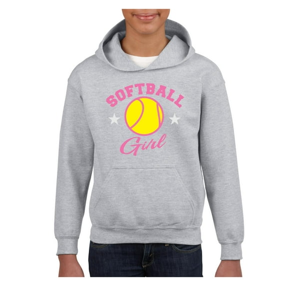 Big Boys Hoodies and Sweatshirts - Softball Girl