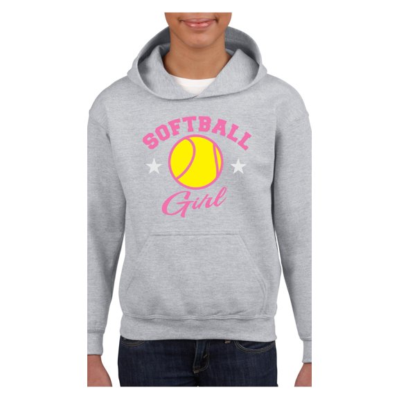 Big Boys Hoodies and Sweatshirts - Softball Girl