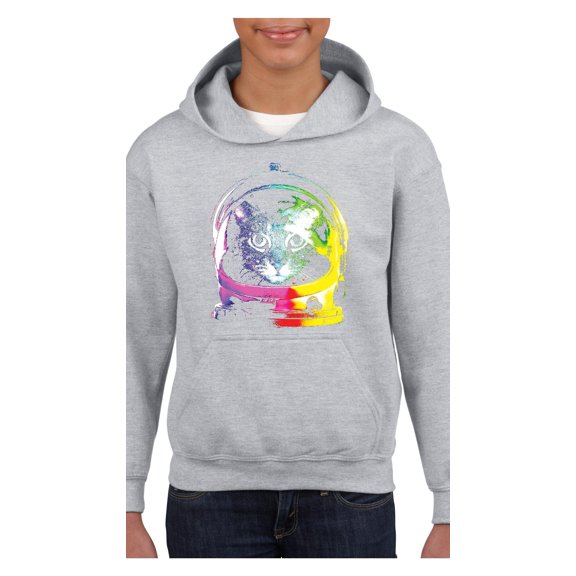 Big Boys Hoodies and Sweatshirts - Space Cat