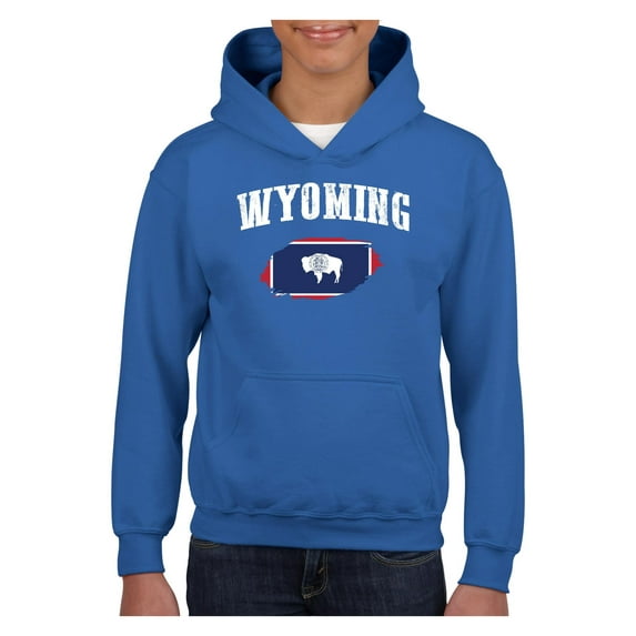 Big Boys Hoodies and Sweatshirts - Wyoming Flag