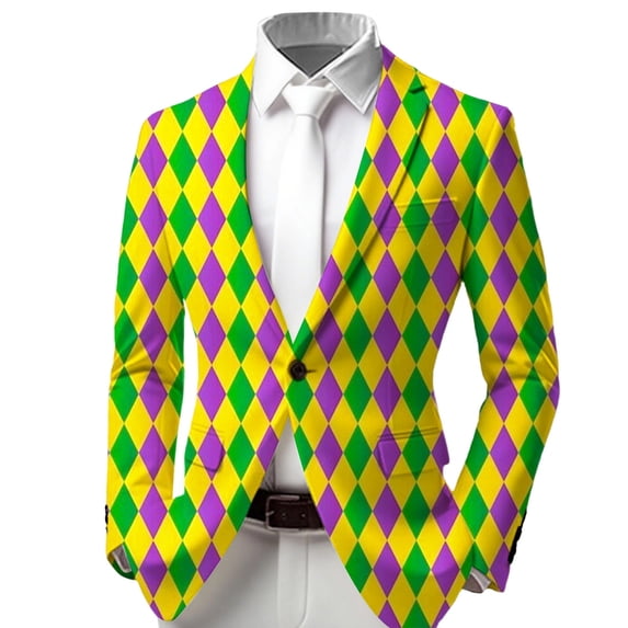 Big Boys Kids Suits Coat Button Color Block Plaid Formal Party Wear Fit Casual Coat Outfit Size 11-12T