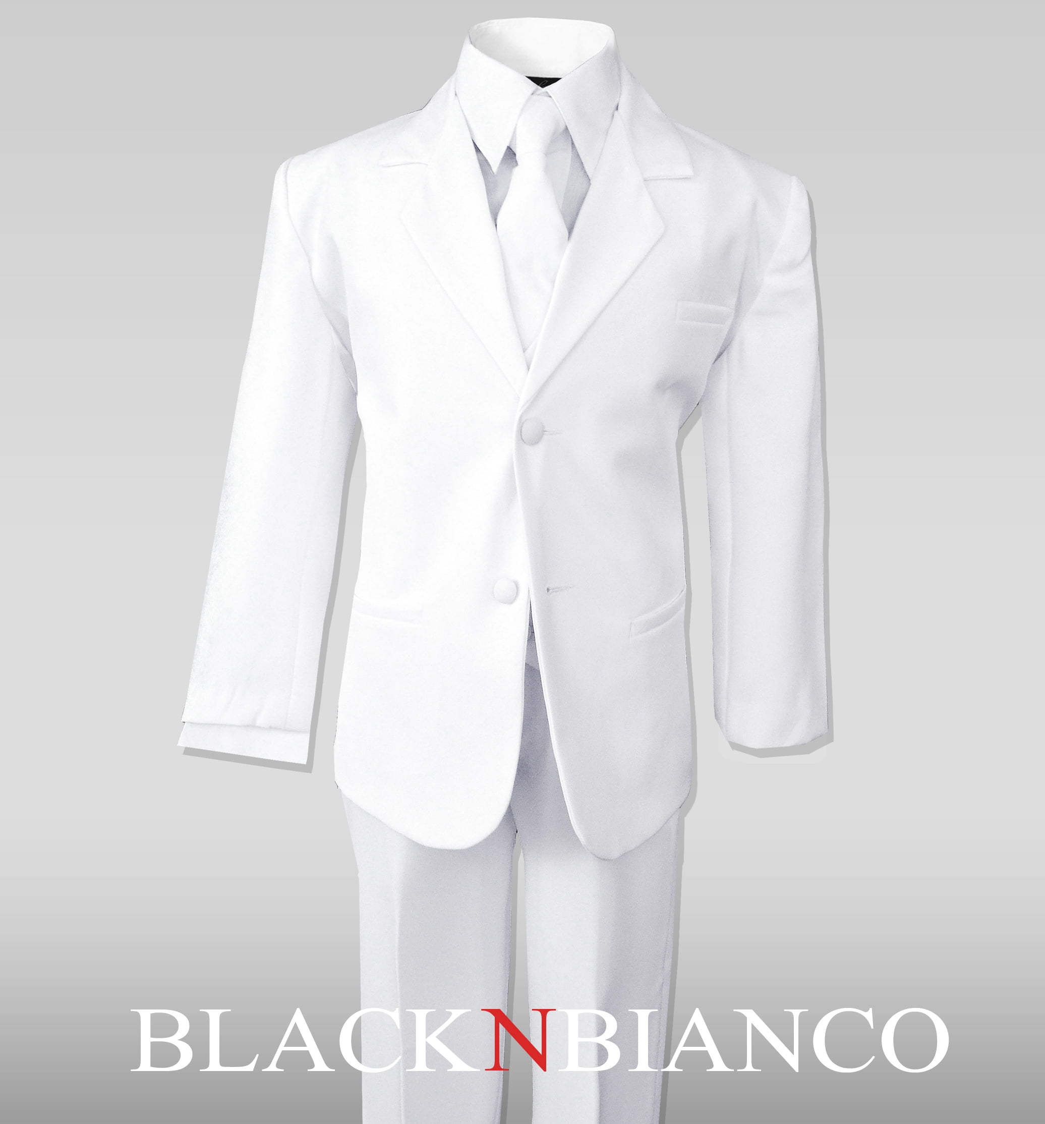 Big Boys Suits in White Complete Outfit Set - Walmart.com