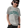 thumbnail image 1 of Big Boys Summer Tee Tops California Arch Graphic Print Boys Regular Fit Crew Neck Short Sleeve Casual T-Shirt -Soft and Breathable, 1 of 9