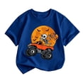 thumbnail image 1 of Big Boys T Shirt Halloween Skeleton Truck Short Sleeve Shirt for Kid Size 12-13T, 1 of 3