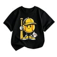 thumbnail image 1 of Big Boys T Shirts Short Sleeve Baseball Cartoon Print Graphic Tees Casual Children Stylish Top Boys Clothes for Summer Size 10-11T, 1 of 3