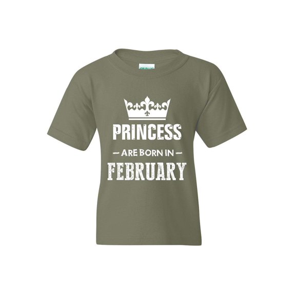 Big Boys T-Shirts and Tank Tops - Birthday Gift Princess are Born in February