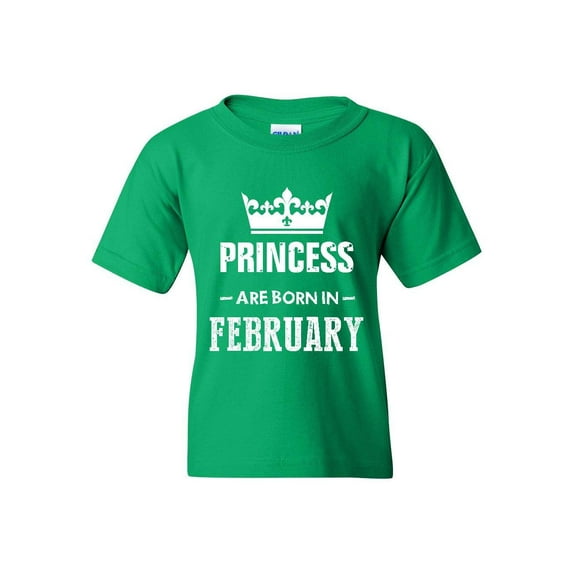 Big Boys T-Shirts and Tank Tops - Birthday Gift Princess are Born in February
