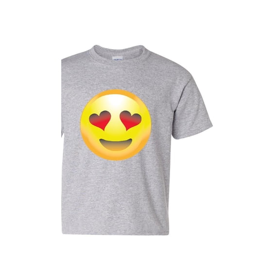 Big Boys T-Shirts and Tank Tops - Emoji Heart-Shaped Eyes