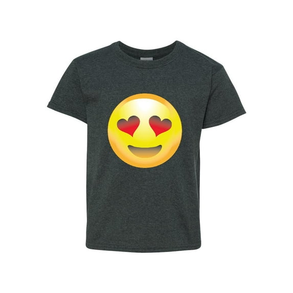 Big Boys T-Shirts and Tank Tops - Emoji Heart-Shaped Eyes