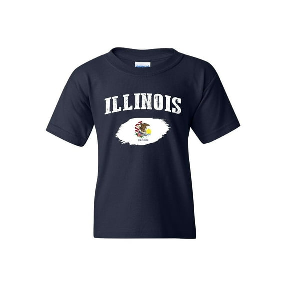 Big Boys T-Shirts and Tank Tops - IL Illinois Flag
