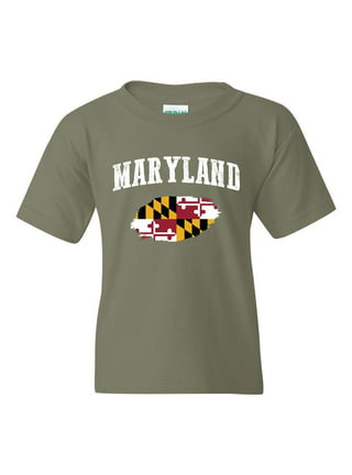  Maryland Flag M Men's Short Sleeve T-Shirt Baseball Graphic Tee  Raglan Summer Top Cotton : Sports & Outdoors