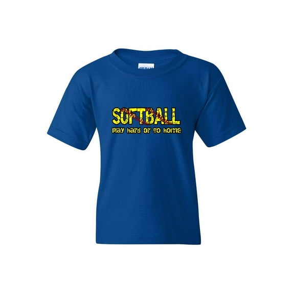 Big Boys T-Shirts and Tank Tops - Softball Play Hard or Go Home