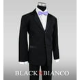 thumbnail image 1 of Big Boys Tuxedo in Black with a Lilac Light Purple Bow Tie, 1 of 4