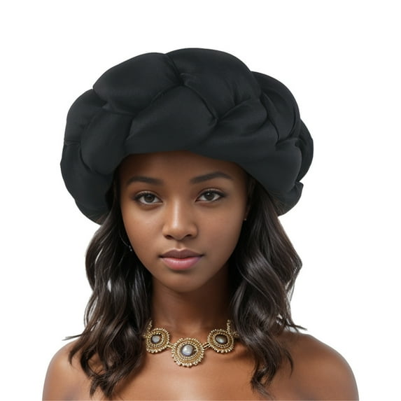 Big Braided Headband African Ethnic Hairbands Oversized Hair Accessory for Nigeria Wedding Hairstyles Hair Decors