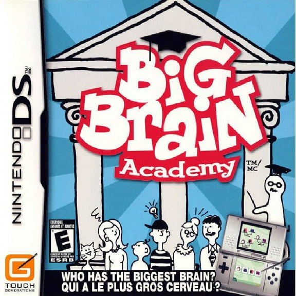 Restored Big Brain Academy, by Nintendo, for Physical/Nintendo DS & DSi, Educational Game, Puzzle Game, Parental Controls, 1 Player