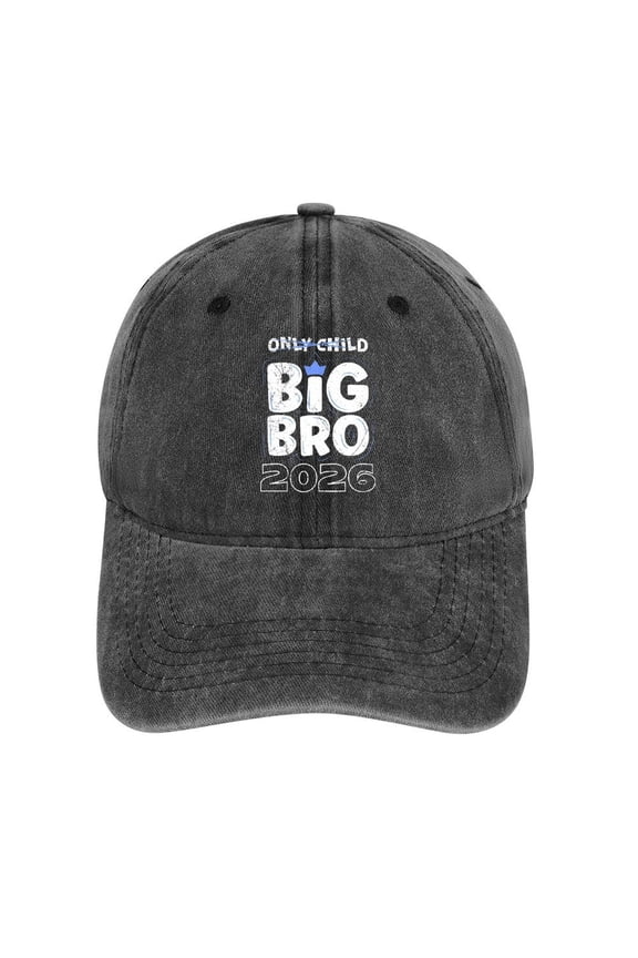 Big Bro Charcoal Baseball Cap for Men Women, Adjustable Snapback Hats Cotton Hat
