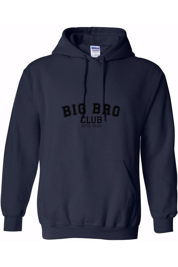 Big Bro Club 2025 A Future Older Brother Family Sibling Graphic Hoodie, up to size 5XL