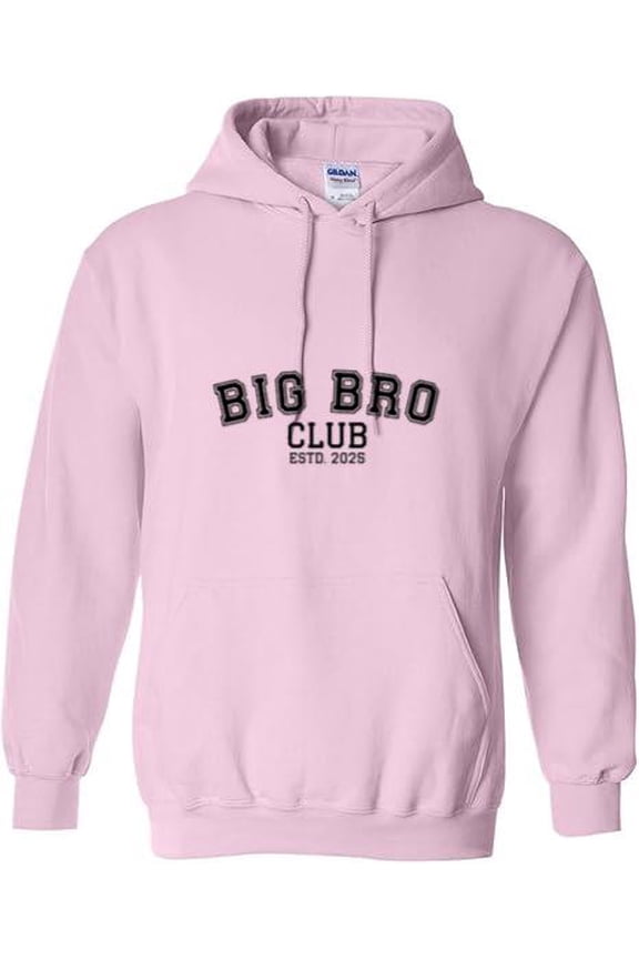 Big Bro Club 2025 A Future Older Brother Family Sibling Graphic Hoodie, up to size 5XL