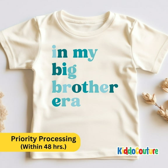 In My Big Bro Era Boy Shirt, Big Brother Era Kids Shirt, Big Brother Era Retro Shirt, Big Brother Era Gift, Big Bro Announcement Shirt TODDLER SHORT SLEEVE TEE BELLA CANVAS 3001T