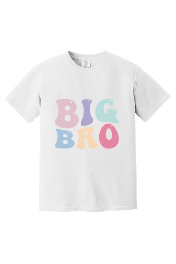 Big Bro Funny Matching Sibling Brother Announcement Gift Comfort Color T-Shirt, Unisex, up to size 4XL