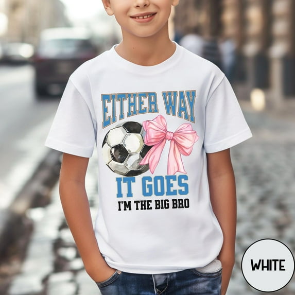 Big Bro Goals Or Bows Gender Reveal Shirt Soccer Gender Reveal Keeper Of The Gender Keeper Gender Reveal Ideas Soccer Ball Baby Announcement