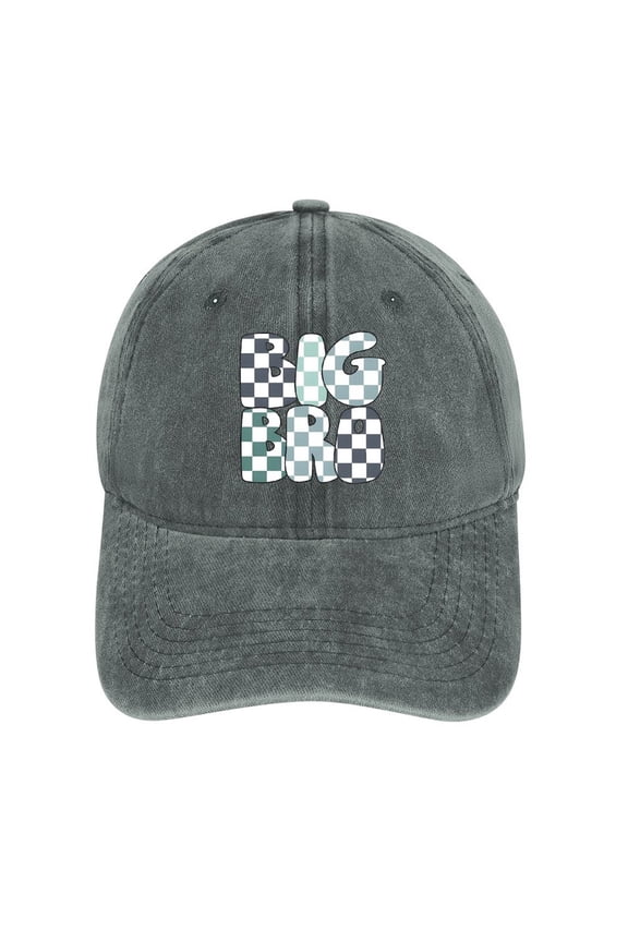 Big Bro Gray Baseball Cap for Men Women, Adjustable Snapback Hats Cotton Hat
