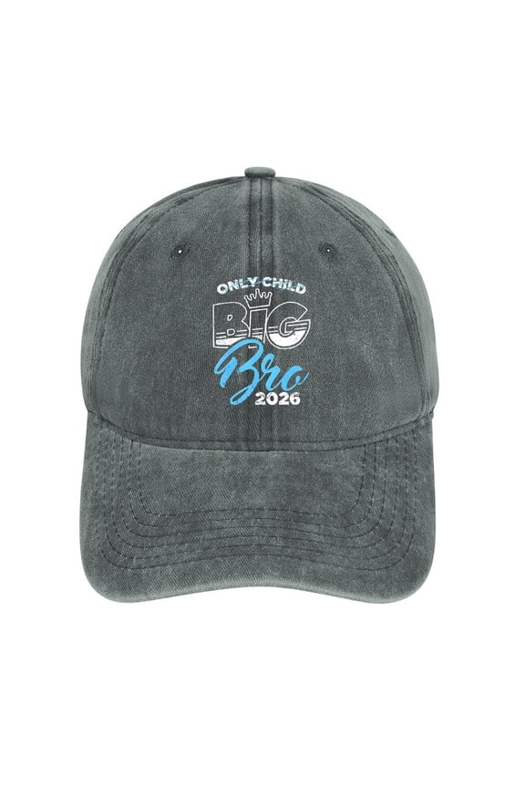 Big Bro Gray Baseball Cap for Men Women, Adjustable Snapback Hats Cotton Hat