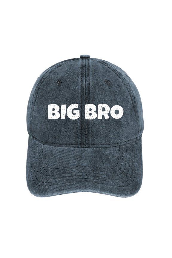 Big Bro Navy Baseball Cap for Men Women, Adjustable Snapback Hats Cotton Hat