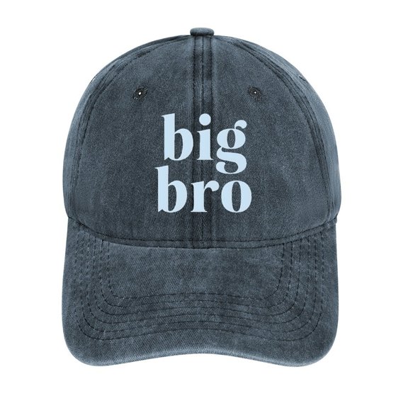 Big Bro Navy Baseball Cap for Men Women, Adjustable Snapback Hats Cotton Hat
